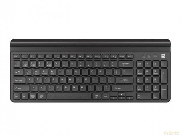 Klawiatura Felimare US bluetooth + 2.4GHz Slim, uchwyt na telefon/tablet czarna