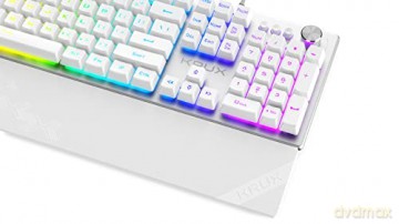 Klawiatura Frost RGB srebrno-biała