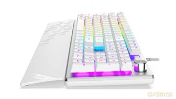 Klawiatura Frost RGB srebrno-biała