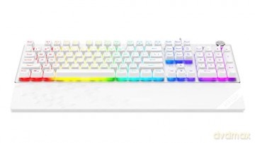 Klawiatura Frost RGB srebrno-biała