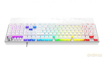 Klawiatura Frost RGB srebrno-biała