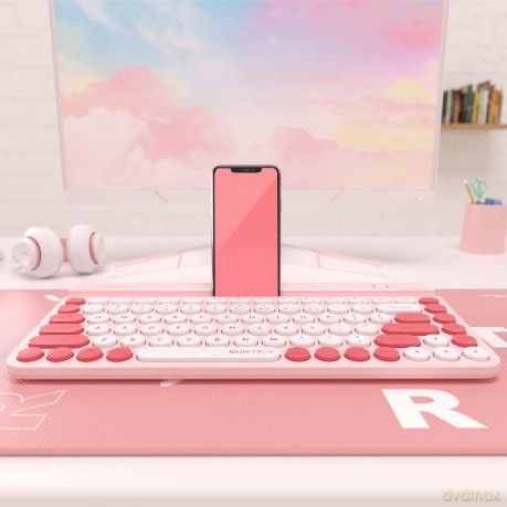 Klawiatura FStyler FBK30 Raspberry 2.4GHz + BT (silent)