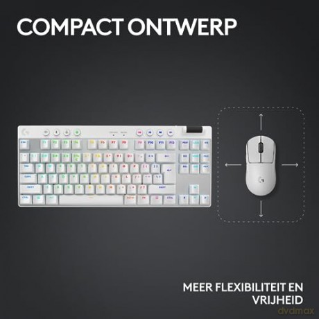 Klawiatura G Pro X TKL Lightspeed US biała