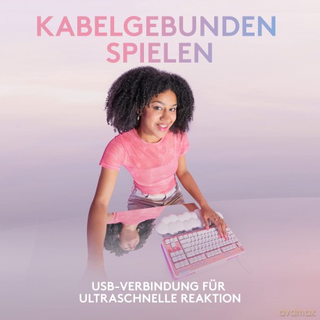 Klawiatura G713 Gaming Keyboard Linear US biała
