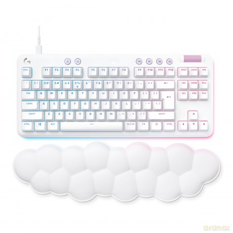 Klawiatura G713 Gaming Keyboard Tactile US Off-Biała