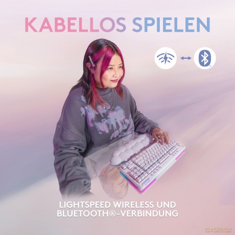Klawiatura G715 Wireless Gaming Keyboard Linear biała