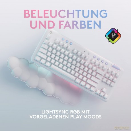 Klawiatura G715 Wireless Gaming Keyboard Linear biała