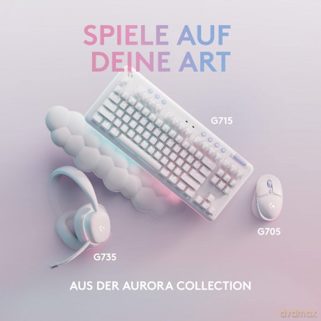Klawiatura G715 Wireless Gaming Keyboard Linear biała