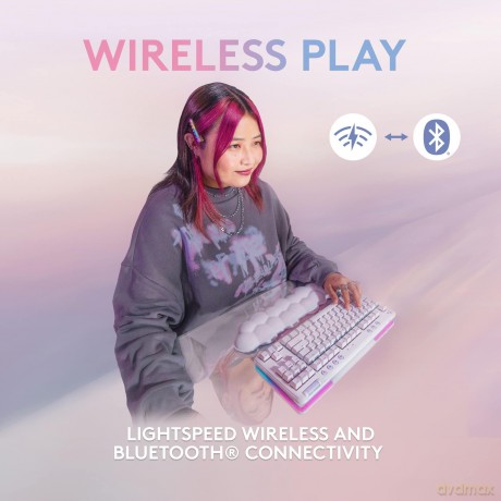Klawiatura G715 Wireless Gaming Keyboard Tactile biała