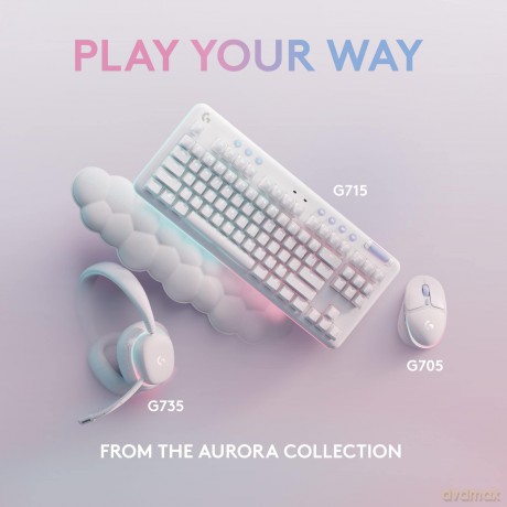 Klawiatura G715 Wireless Gaming Keyboard Tactile biała