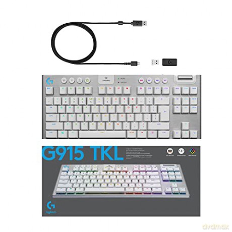 Klawiatura G915 TKL RGB Mechanical Tactile White 920-009664