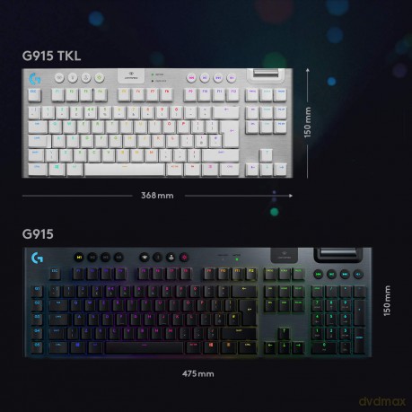 Klawiatura G915 TKL RGB Mechanical Tactile White 920-009664