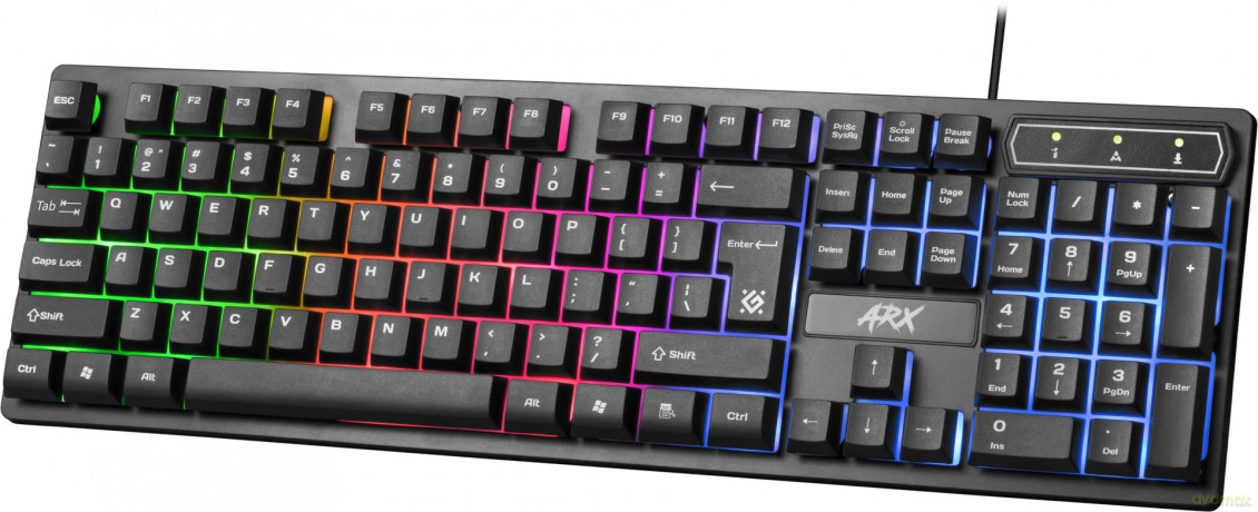 Klawiatura gamingowa ARX GK-196L przewodowa podświetlenie LED