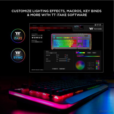Klawiatura gamingowa Level 20 RGB Black Cherry MX Blue