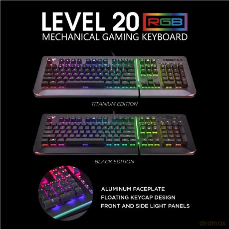 Klawiatura gamingowa Level 20 RGB Black Razer Green