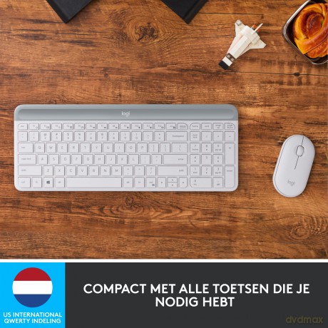 Klawiatura i mysz bezprzewodowa MK470 920-009205 biała
