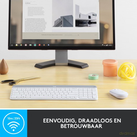 Klawiatura i mysz bezprzewodowa MK470 920-009205 biała