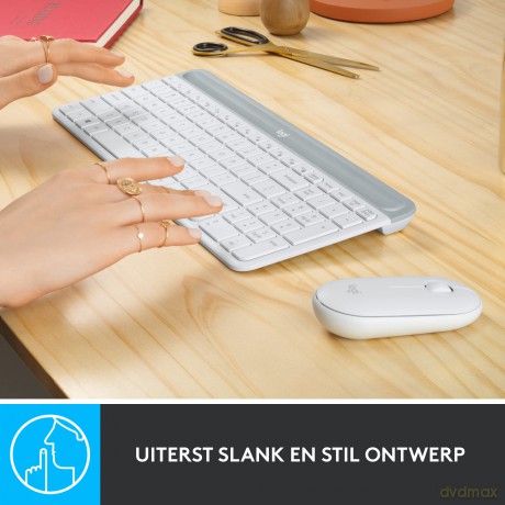 Klawiatura i mysz bezprzewodowa MK470 920-009205 biała