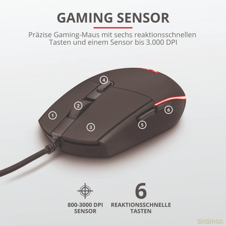 Klawiatura i mysz GXT 838 Azor Gaming Combo