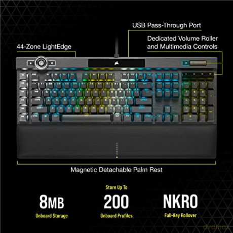 Klawiatura K100 OPX RGB Keyboard czarna