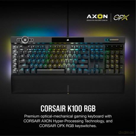 Klawiatura K100 OPX RGB Keyboard czarna