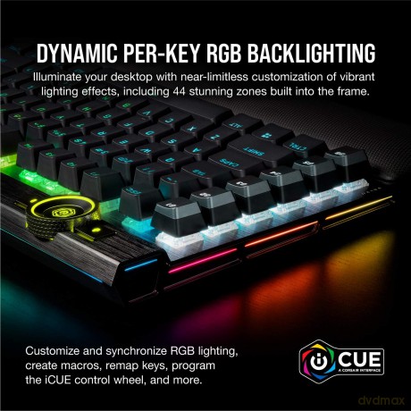 Klawiatura K100 OPX RGB Keyboard czarna