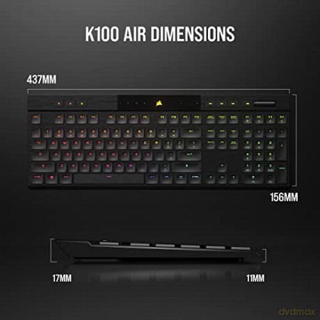 Klawiatura K100 RGB Air Wireless Ultra Thin Cherry MX