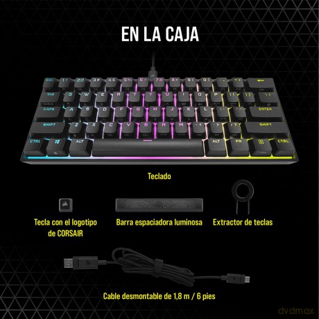 Klawiatura K65 RGB Mini Cherry MX Red