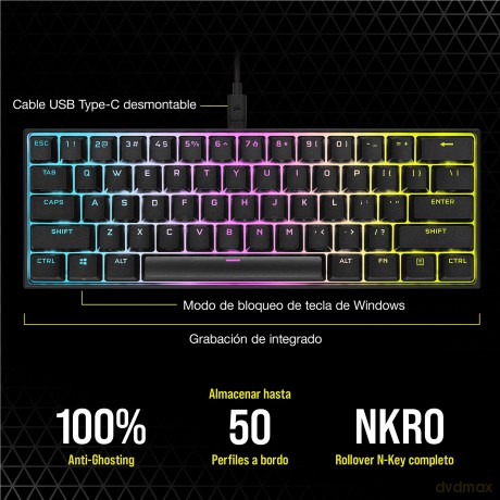 Klawiatura K65 RGB Mini Cherry MX Red