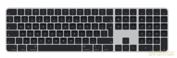 Klawiatura Magic Keyboard z Touch ID i polem numerycznym dla modeli Maca z czipem Apple - angielski (międzynarodowy) - czarne klawisze