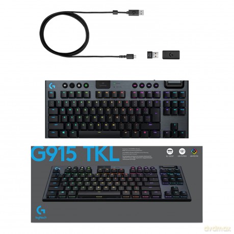 Klawiatura mechaniczna bezprzewodowa G915 TKL RGB Mechanical Tactile