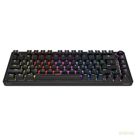 Klawiatura mechaniczna bezprzewodowa PHENIX Gateron Red Pro, ABS