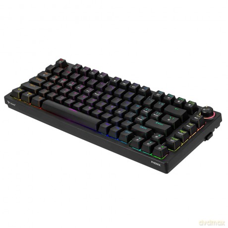 Klawiatura mechaniczna bezprzewodowa PHENIX Gateron Red Pro, ABS
