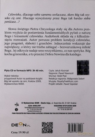 Bóg tak wysoko Cię ceni audiobook [KSIĄŻKA]