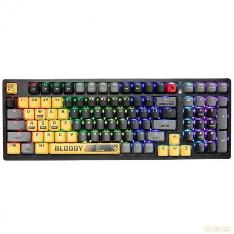 Klawiatura mechaniczna Bloody S98 USB Sports Lime (BLMS Red Switches)