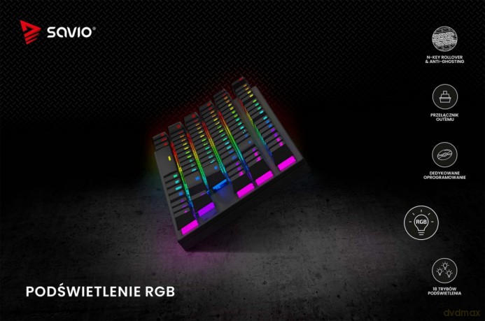 Klawiatura mechaniczna RGB Tempest X2 Outemu Red