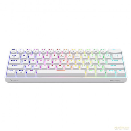 Klawiatura mechaniczna Whiteout X2, Blue Outemu, Hot Swap