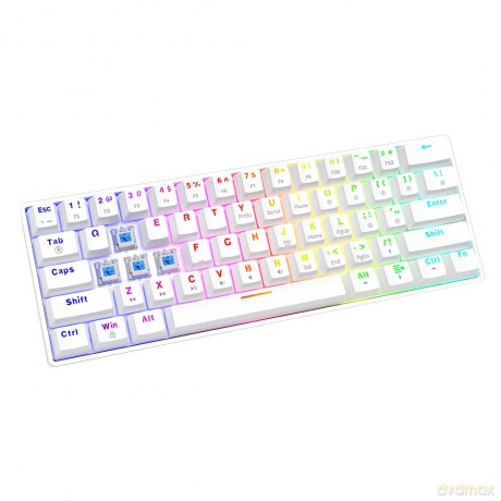 Klawiatura mechaniczna Whiteout X2, Blue Outemu, Hot Swap