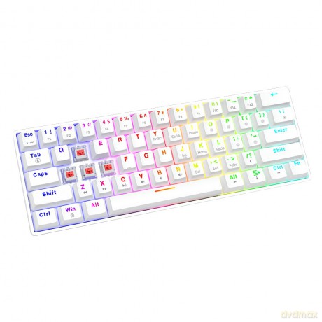 Klawiatura mechaniczna Whiteout X2, Red Outemu, Hot Swap