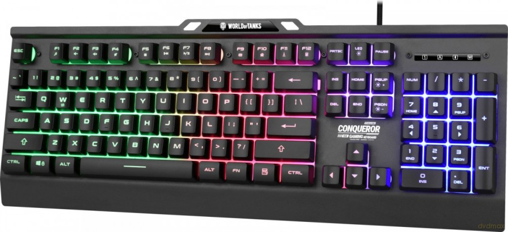 Klawiatura metalowa dla Graczy COMQUEROR dynamiczne podświetlenie - wersja limitowana World Of Tanks