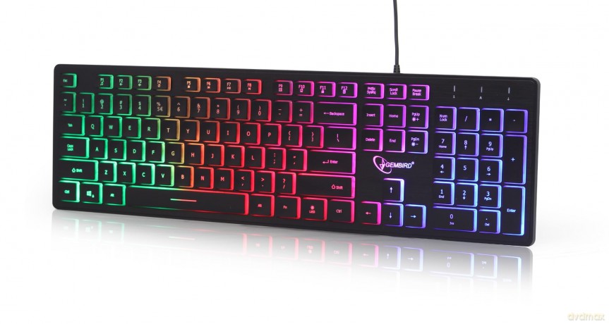 Klawiatura multimedialna podświetlenie/rainbow
