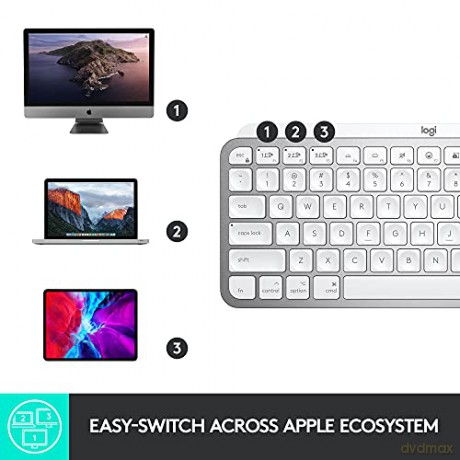 Klawiatura MX Keys Mini Mac Pale 920-010526 jasnoszara