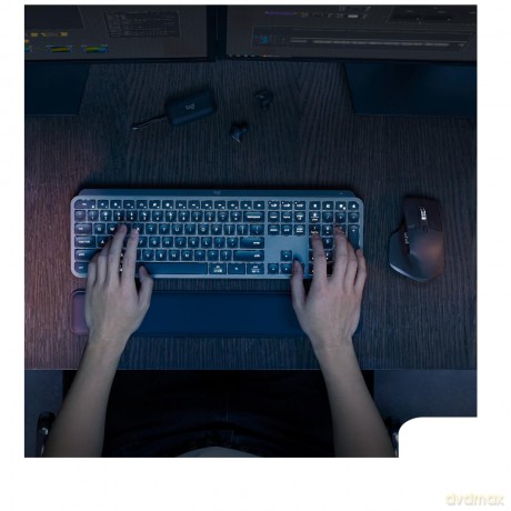 Klawiatura MX Keys S + mysz + podkładka Combo Graphite US 920-011614