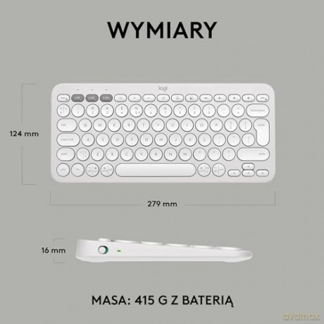 Klawiatura Pebble Keys 2 K380s Tonal White