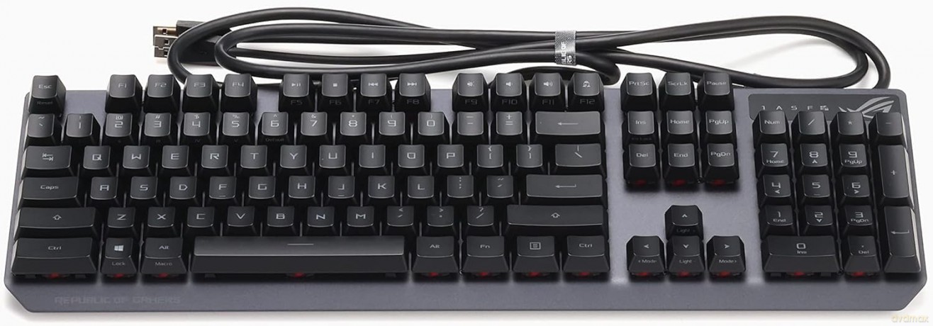 Klawiatura przewodowa ROG SCOPE RX XA05 Optical/RGB/AuraSync/IP56/USB 2.0
