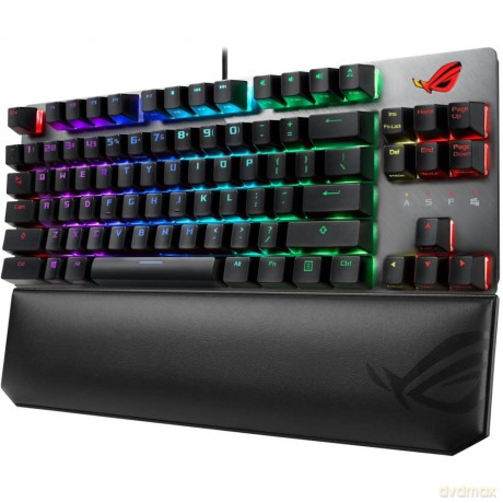Klawiatura ROG STRIX Flare II 8000Hz/ ROG NX/ PBT/ USB 2.0/ czarna