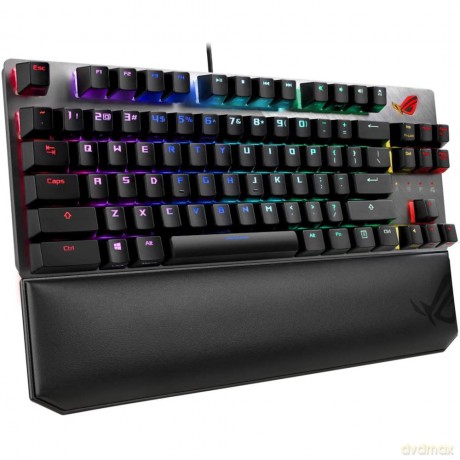 Klawiatura ROG STRIX Flare II 8000Hz/ ROG NX/ PBT/ USB 2.0/ czarna