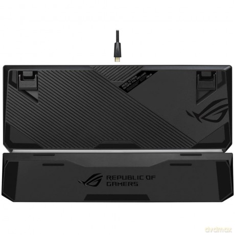 Klawiatura ROG STRIX Flare II 8000Hz/ ROG NX/ PBT/ USB 2.0/ czarna