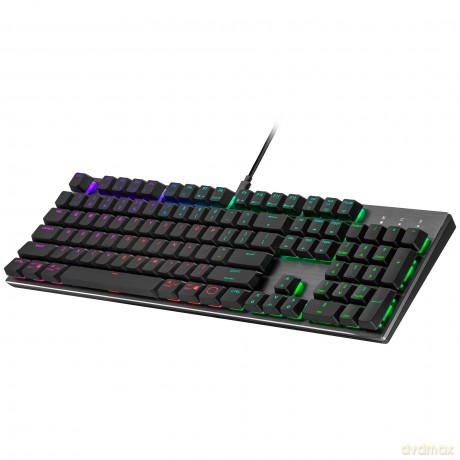 Klawiatura SK652 podświetlenie RGB low profile switch Red