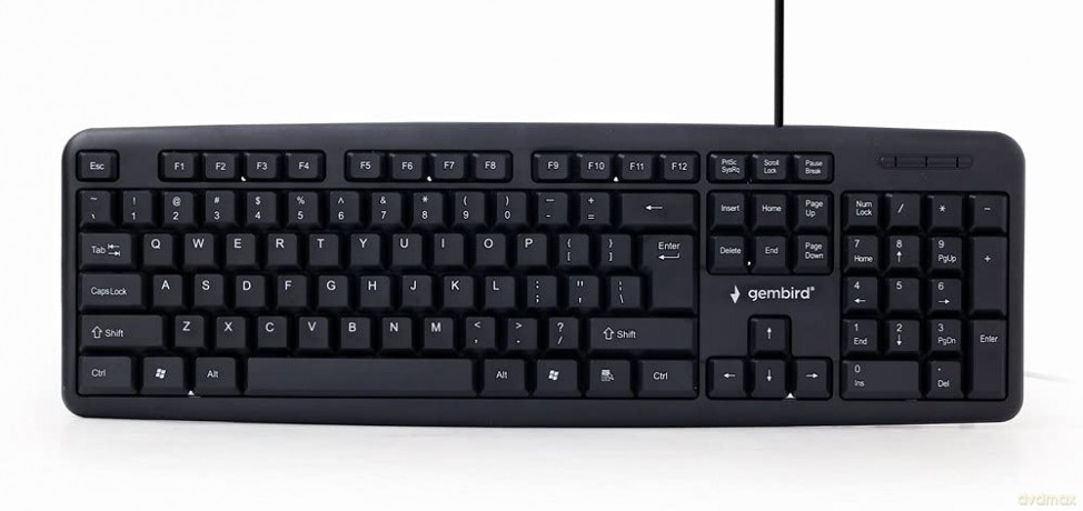 Klawiatura standardowa USB Cyrylica KB-U-103-RU czarna